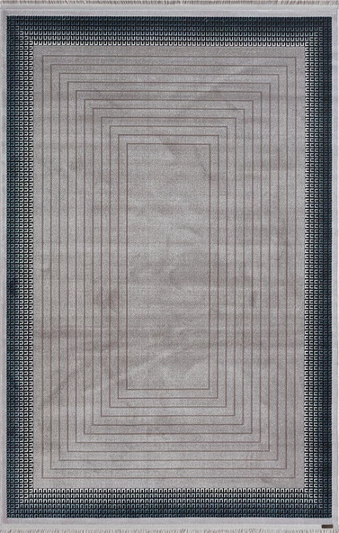 Trend Tr004m Gri Akrilik Pamuk Yumuşak Modern Mutfak Yatak Odası Salon Oturma Odası Halısı 76 X 150 GRI-MAVI