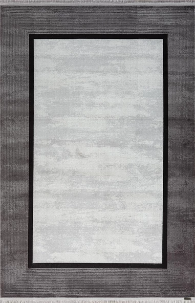 Trend 4101 Gri Akrilik Pamuk Yumuşak Modern Mutfak Yatak Odası Salon Oturma Odası Halısı 152 X 230 GRI-K.GRI