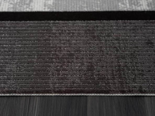 Trend 4101 Gri Akrilik Pamuk Yumuşak Modern Mutfak Yatak Odası Salon Oturma Odası Halısı 95 X 300 GRI-K.GRI - Resim 5