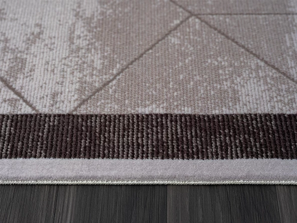 Trend 4103 Akrilik Pamuk Yumuşak Modern Mutfak Yatak Odası Salon Oturma Halısı 190 X 290 A.GRI-K.GRI - Resim 5