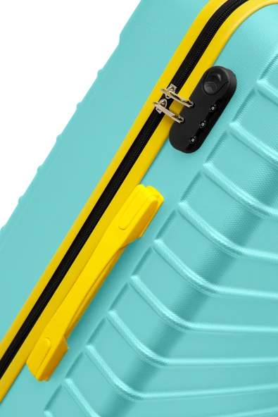 Orta Boy Valiz 4x2 Teker Su Yeşili 1168 - Resim 7