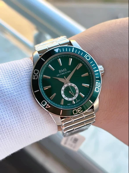 Rms Romanson 2 Yıl Garantili Çelik Kordon Çelik Kasa 5 Atm Suya Dayanıklı Erkek Kol Saati AG1570.03 - Resim 2