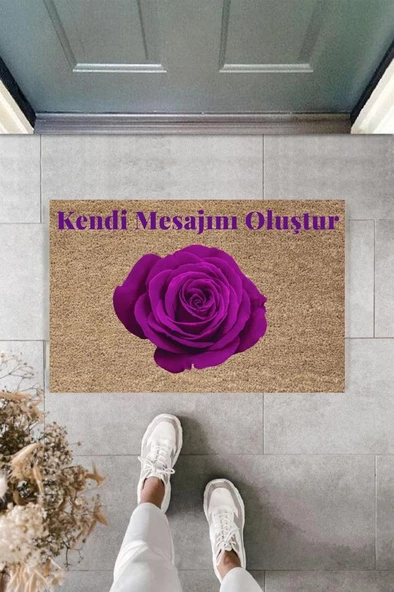 Dijital Baskı Kişiye Özel İç Kapı Dekorasyon Paspas  PS11228 - 3