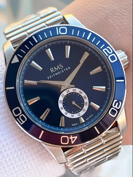 Rms Romanson 2 Yıl Garantili Çelik Kordon Çelik Kasa 5 Atm Suya Dayanıklı Erkek Kol Saati AG1570.02 ürün görseli 1