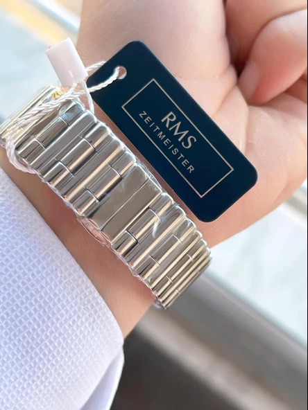 Rms Romanson 2 Yıl Garantili Çelik Kordon Çelik Kasa 5 Atm Suya Dayanıklı Erkek Kol Saati AG1570.03 - Resim 5