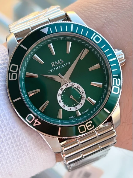 Rms Romanson 2 Yıl Garantili Çelik Kordon Çelik Kasa 5 Atm Suya Dayanıklı Erkek Kol Saati AG1570.03 ürün görseli 1