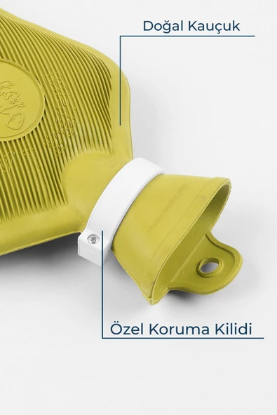 Bebelav Adalılar Kauçuk Termofor Sıcak Su Torbası Sarı 2 L - 3