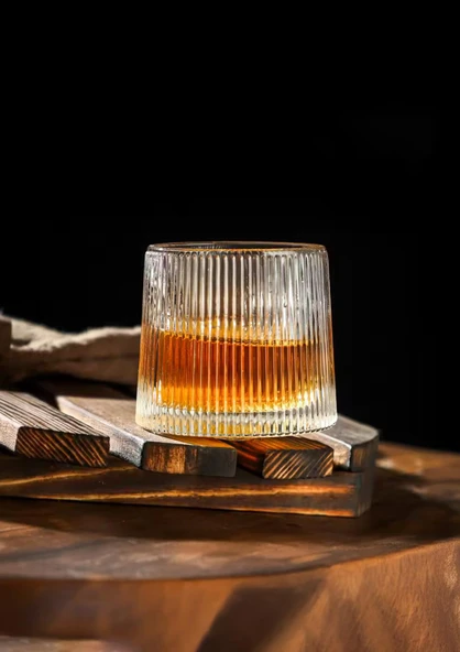 JAPAN 2li Karıştırıcı Kokteyl Bardağı - Meşrubat Bardak Takımı - Dönme Mekanizmalı- 150 ML - 3