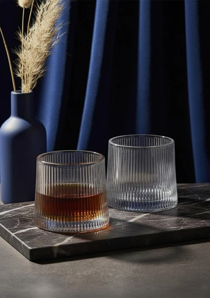 JAPAN 2li Karıştırıcı Kokteyl Bardağı - Meşrubat Bardak Takımı - Dönme Mekanizmalı- 150 ML - 4