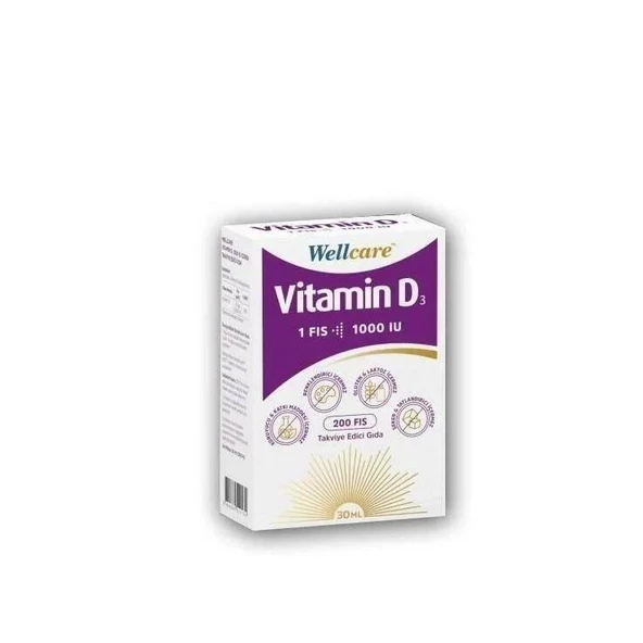 Wellcare Vitamin D3 1000 IU 30 ml