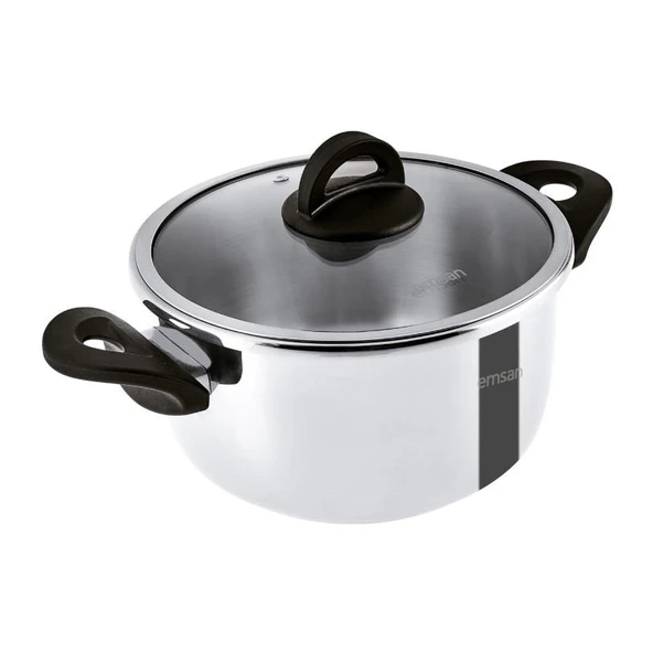 Emsan Vera 4+6Lt Siyah Düdüklü Tencere - 4