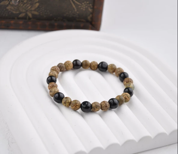 10 MM Akik Doğal Taş Bileklik ürün görseli 1