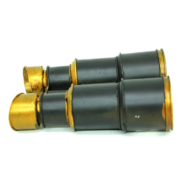 T.Concept Dekoratif Dayanıklı  Metal Dürbün Siyah-Gold Renk C0277 - 3