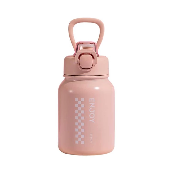 Shotay Chees Çelik Termos Matara 600Ml Pembe