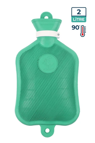 Bebelav Adalılar Kauçuk Termofor Sıcak Su Torbası Yeşil 2 L