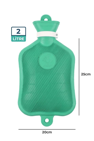 Bebelav Adalılar Kauçuk Termofor  Sıcak Su Torbası Yeşil 2 L - 5