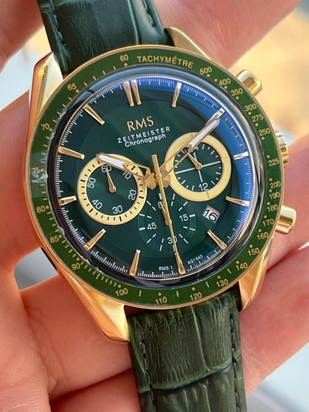 Romanson Deri Kordon İç Fonksiyonları Aktif 5 Atm Suya Dayanıklı Erkek Kol Saati AG1540.05 - Resim 3