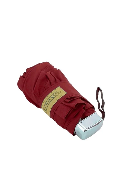 April Kadın 7 Telli Manuel Şemsiye Kırmızı 205-L - Resim 5