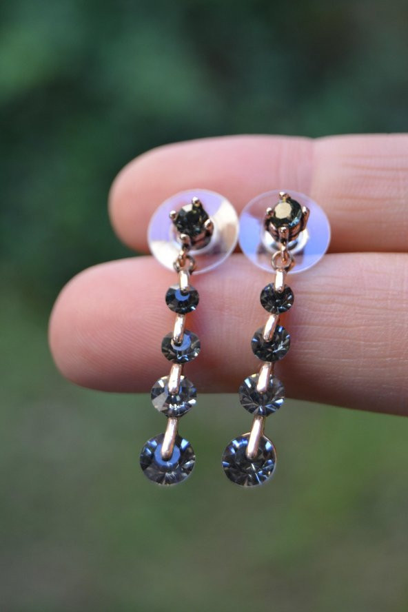 STONEAGE Antrasit Taşlı Zirkon Bayan Set - 4