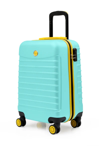 2'li Valiz Seti Orta Boy - Kabin Boy Su Yeşili 1168 - Resim 7