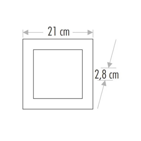 CATA 18W Sıva Üstü Led Panel (Kare) (Beyaz) CAT CT-5234B - 2