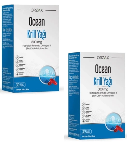 Ocean Krill Oil 500 Mg 30 Kapsül X 2 adet