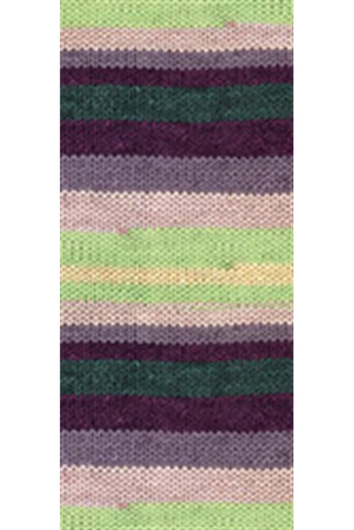 5 Adet Vega Stripe Premium Akrilik El Örgü İpi Yünü No: 82414 - Resim 2