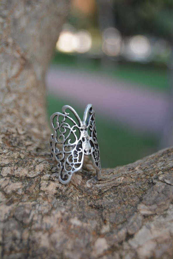 STONEAGE Ayarlanabilir Bayan Bohem Yüzük - Resim 5