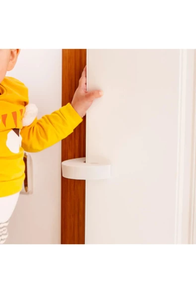 4 Adet Sünger Kapı Durdurucu Bebek Güvenliği koruyucu - 4