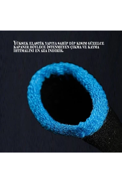 Qozie Pubg Mobile Oyun Yıkanabilir Ter Önleyici Çift Parmak Eldiven İnce Model - 5