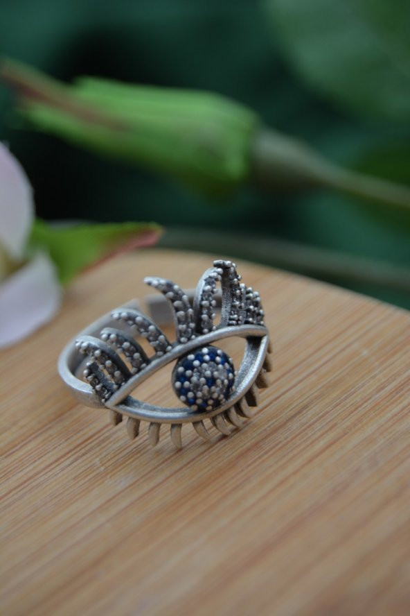 STONEAGE Bayan Yüzük Nazar Boncuklu Ayarlanabilir Bohem Tarz ürün görseli