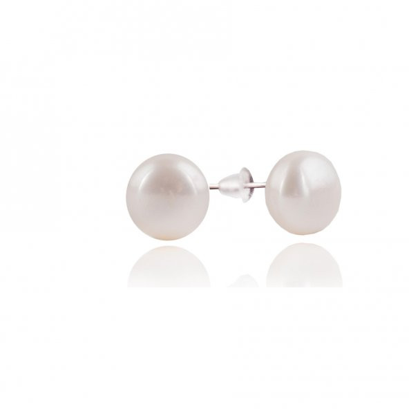 STONEAGE Beyaz İnci Doğal Taş Bayan Küpe - 2