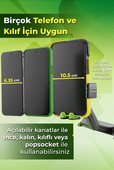 Qozie Tır/otobüs/kamyon/otomobil Büyük Uzayabilir Telefon Tutucu - 5