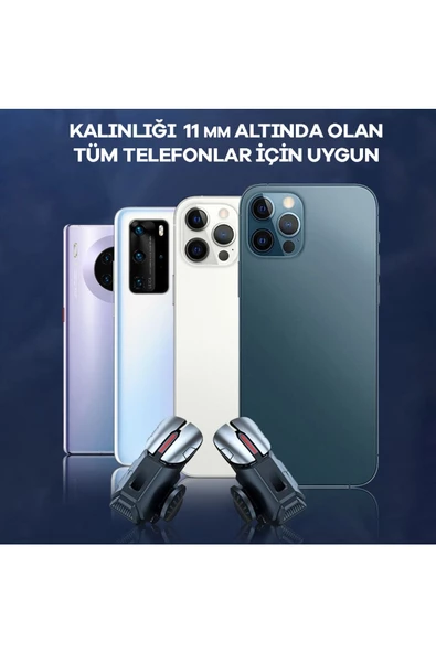 Qozie Cep Telefonu 6 Parmak Oyuncu Tetik Aksamı Pubg Mobile - 5
