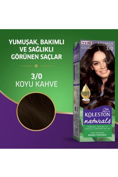 Naturals Saç Boyası Koyu Kahve 3/0 - 2