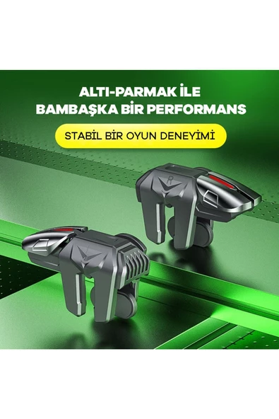 Qozie Cep Telefonu 6 Parmak Oyuncu Tetik Aksamı Pubg Mobile - 3