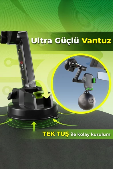 Qozie Tır/otobüs/kamyon/otomobil Büyük Uzayabilir Telefon Tutucu - 4