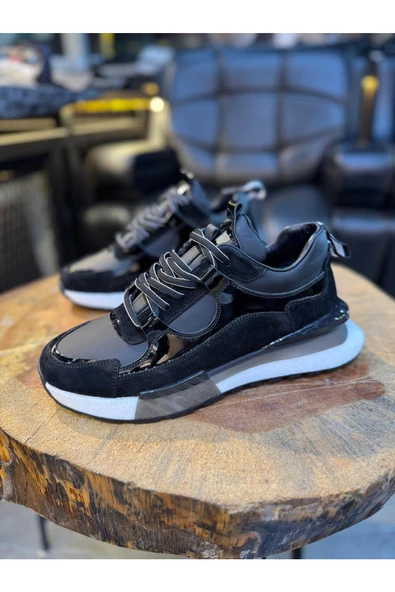 LUİZ PAULO 1098 SİYAH NUBUK ERKEK SNEAKERS - 3
