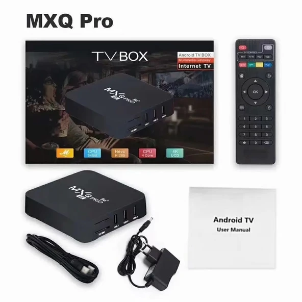 Anunnaki 4k Ultra Hd Android Tv Box Mxq Pro 2GB 16GB 5G Dört Çekirdekli Meida Player