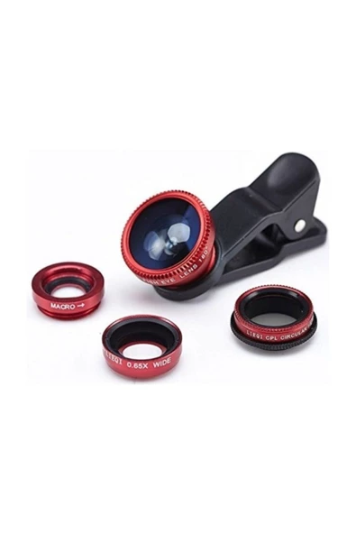 Balık Gözü Lens Fish Eye Geniş Açılı Makro Telefon Lensi - 2