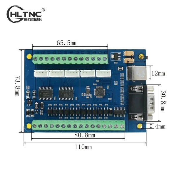 AN55890 Mach3 USB Motion CNC Kontrol Kartı STB5100 Interface Board 5 Axis DC 12-24V CNC Step Motor Sürücü Kartı - 5