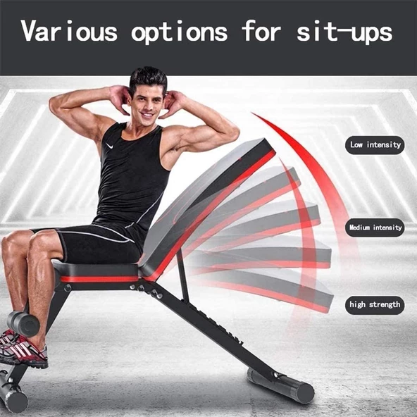 Anunnaki Situp Output Fitness Koltuğu Katlanabilir Spor Ağırlık Sehpası - 4