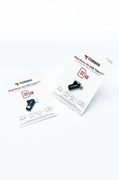 Torima Siyah 32GB Çift Sürücülü USB-TYPE-C OTG - 2