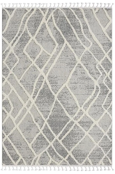 Wool Wl003a Gri Halı Antrasit Detaylı Sisal Bukle Dekoratif Kabartmalı Halı Tozsuz Antialerjik Özel Ölçü GRI-BEYAZ ürün görseli