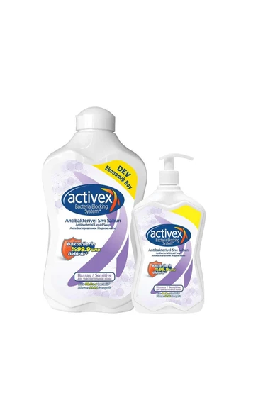 Activex Sıvı Sabun 1 Lt +500 Ml Hassas