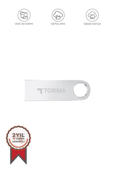 Torima 128GB Metal 100 mb/s 3.0 USB Flash Bellek