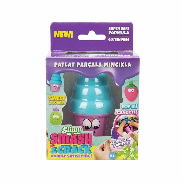 Slimy Patlat Pop-it 55 gr - Mor Kase Dondurma Slime - 2