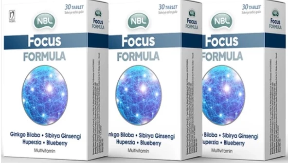 NBL Focus Formula 30 Tablet 3 Adet ürün görseli