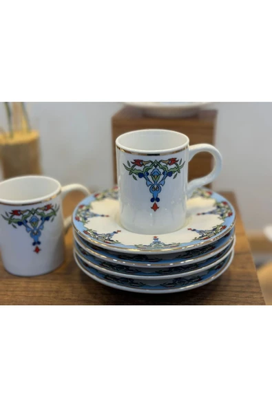 Güral Porselen Nostalji Kahve Fincan Takımı 12 Parça - 3