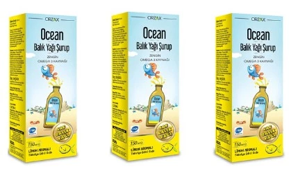 Ocean Limon Balık Yağı Şurup 150 ml 3 Adet ürün görseli
